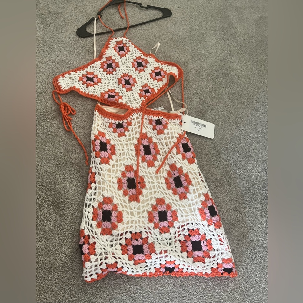 Crochet style dress